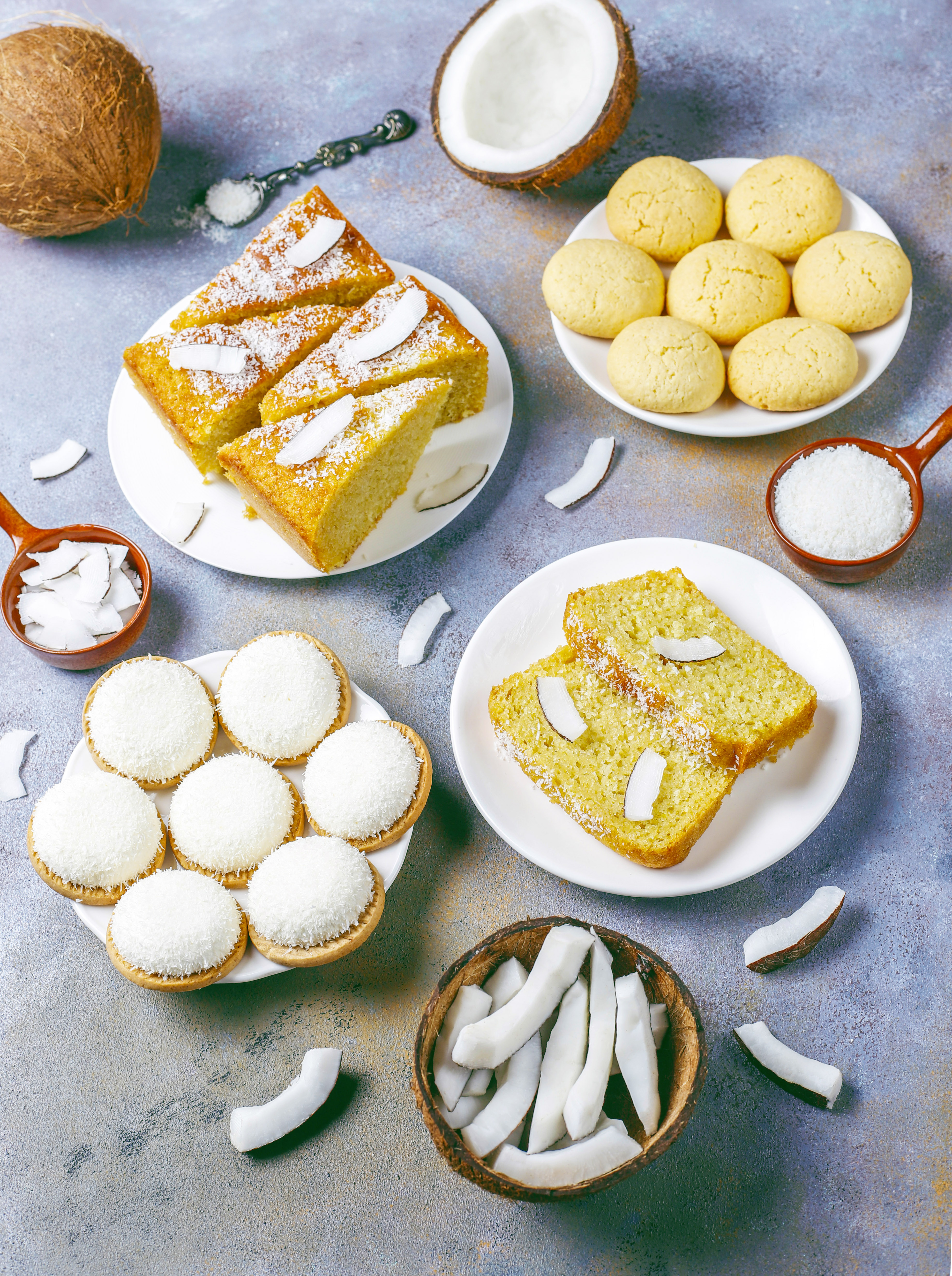 Coconut sweets and cake made with Sri Vinayaka Industry coconut powder